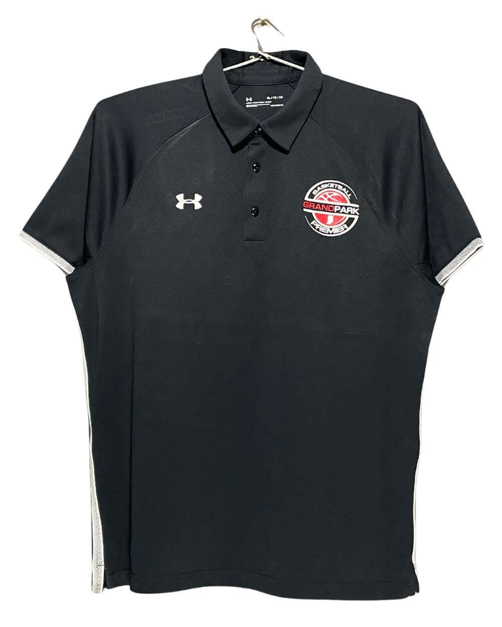 Under Armour Black Sport Polo T Shirt For Men XL | Preloved Labels