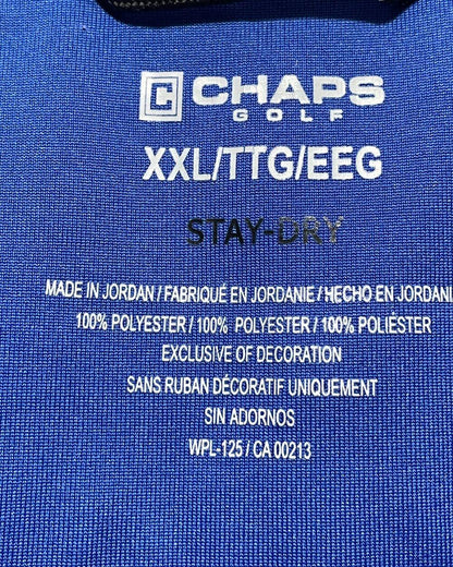 Chaps Blue Sport Polo T Shirt For Men XXL | Preloved Labels