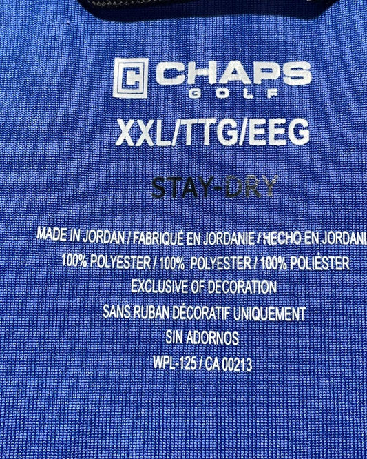 Chaps Blue Sport Polo T Shirt For Men XXL | Preloved Labels