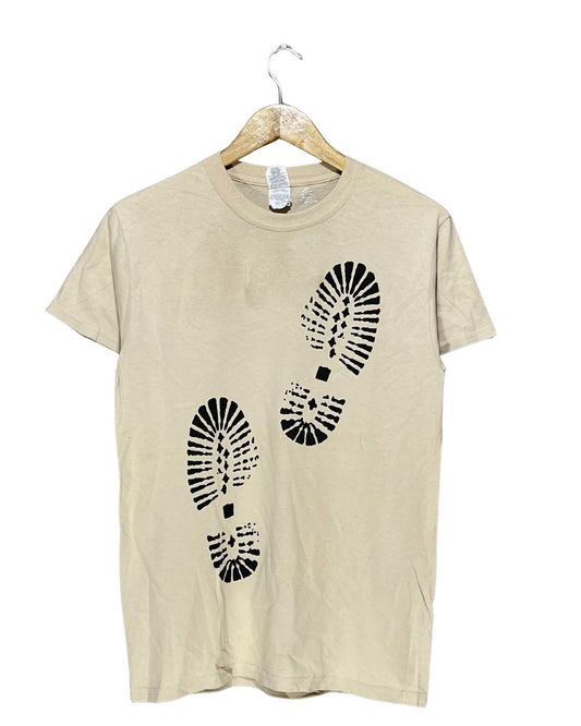 Customink Cream T Shirt For Men Small