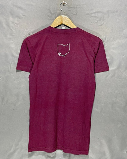 American Apparel Maroon T Shirt For Men Small