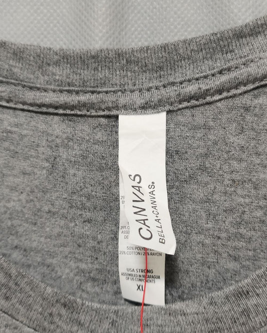 Canvas Gray T Shirt For Men Large