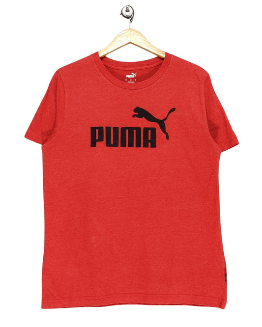 Puma Orange T Shirt For Men Medium