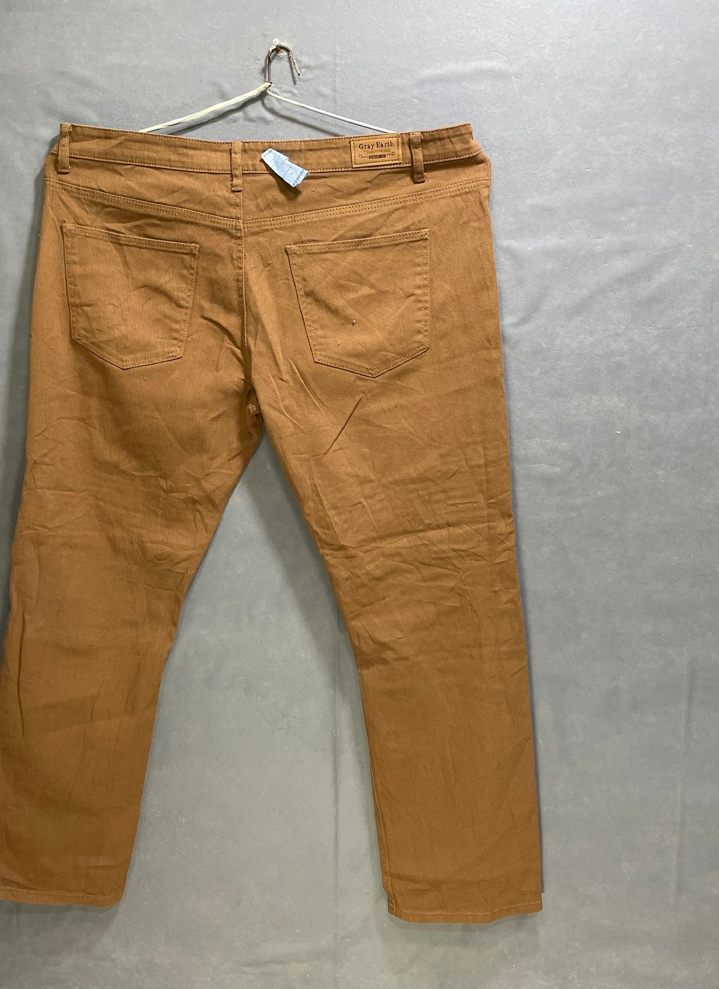 Gray Earth Brown Jeans For Men XL