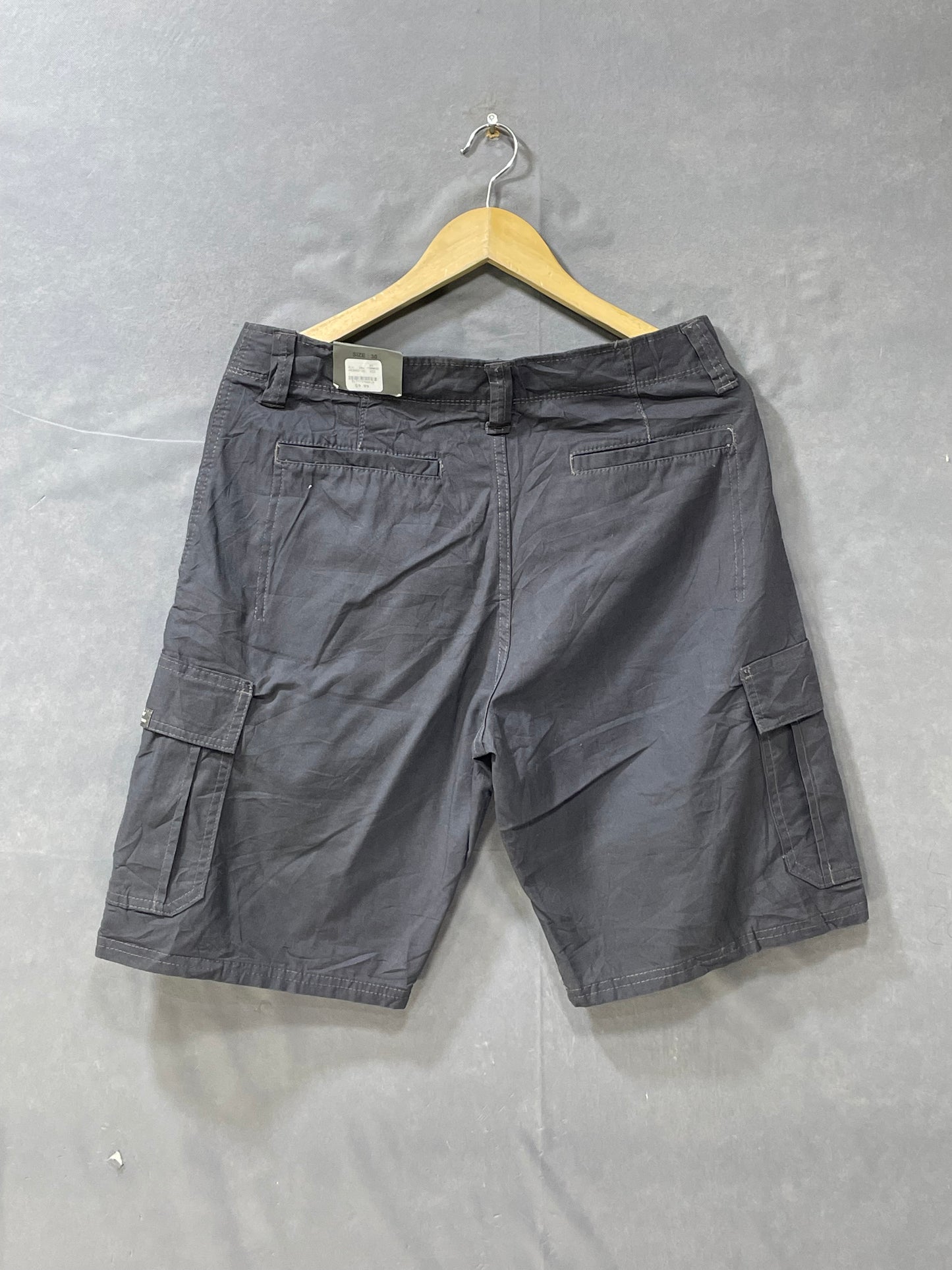 Wrangler Gray Cotton Short For Men S