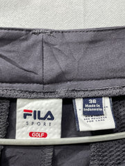 Fila Gray Polyester Short For Men L