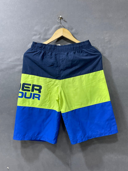 Under Armour Blue Cotton Short For Men M