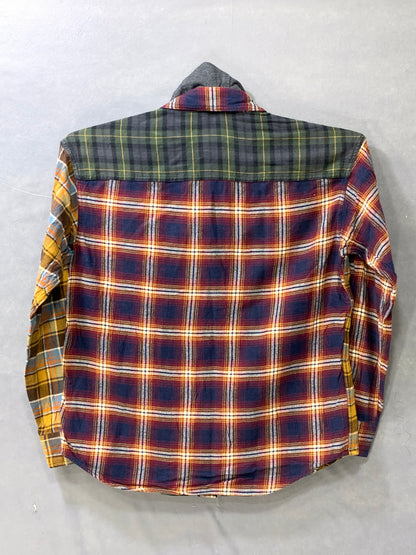 American Eagle Multi Cotton Winter Hood Shirt For Men M
