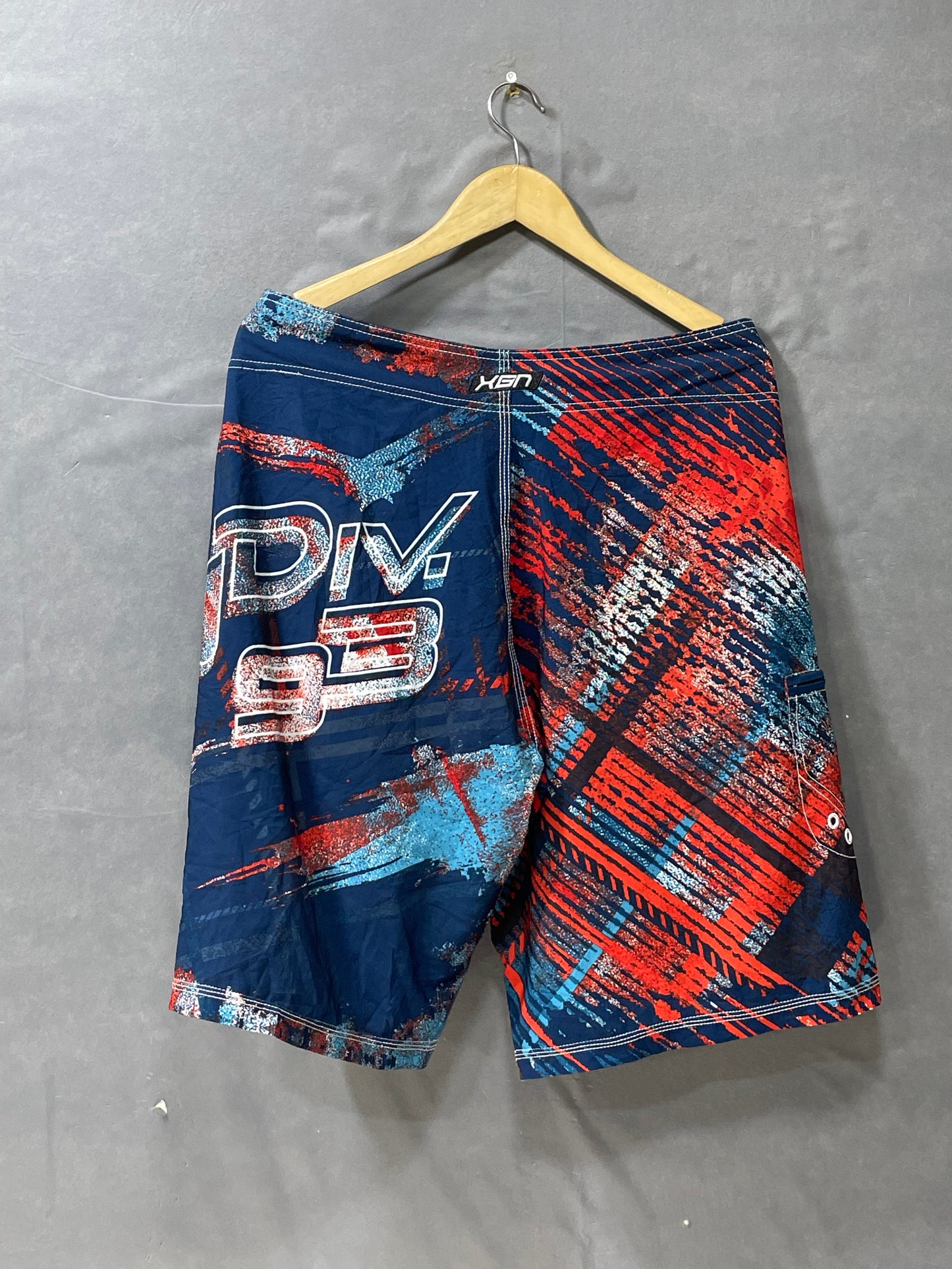 Oxygen Blue Polyester Short For Men L