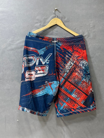 Oxygen Blue Polyester Short For Men L