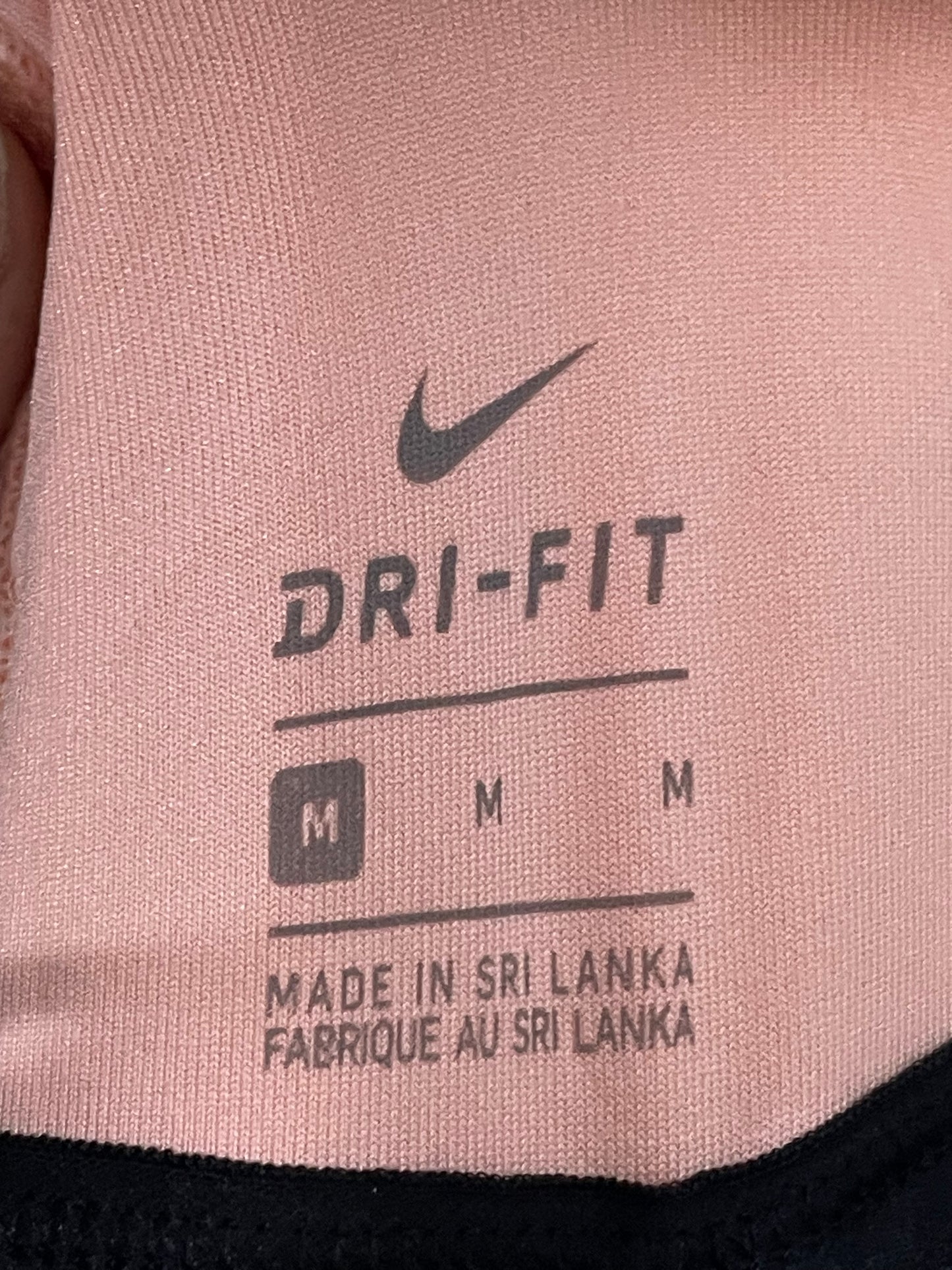 Nike Dri Fit Black Sports Gym Bra For Women M