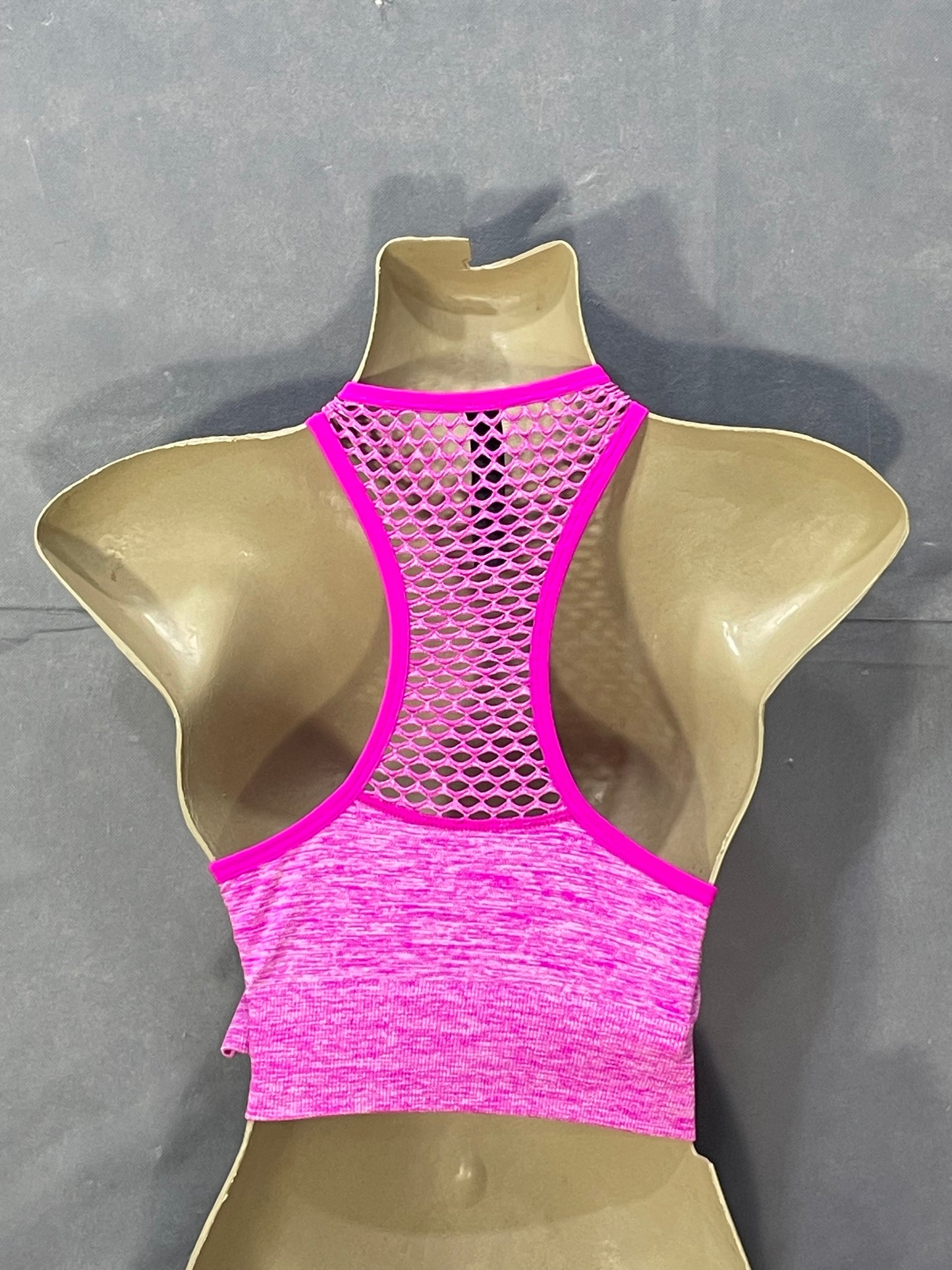 HA Black Sports Gym Bra For Women M