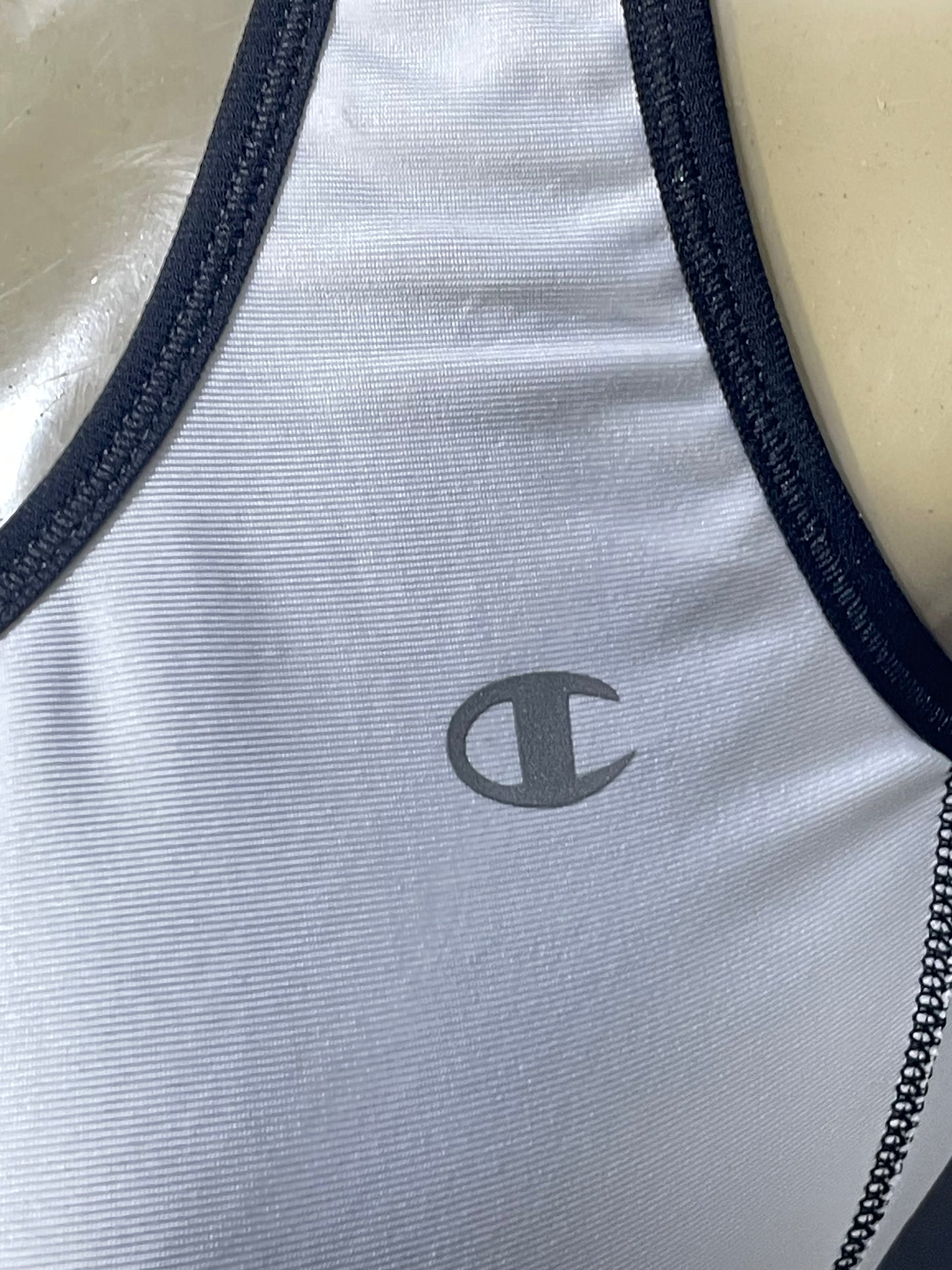 Champion White Sports Gym Bra For Women M