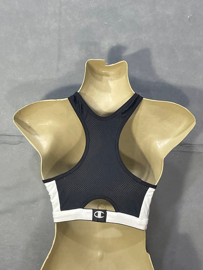 Champion White Sports Gym Bra For Women M