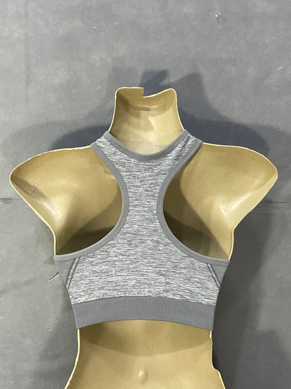 Avia Gray Sports Gym Bra For Women M
