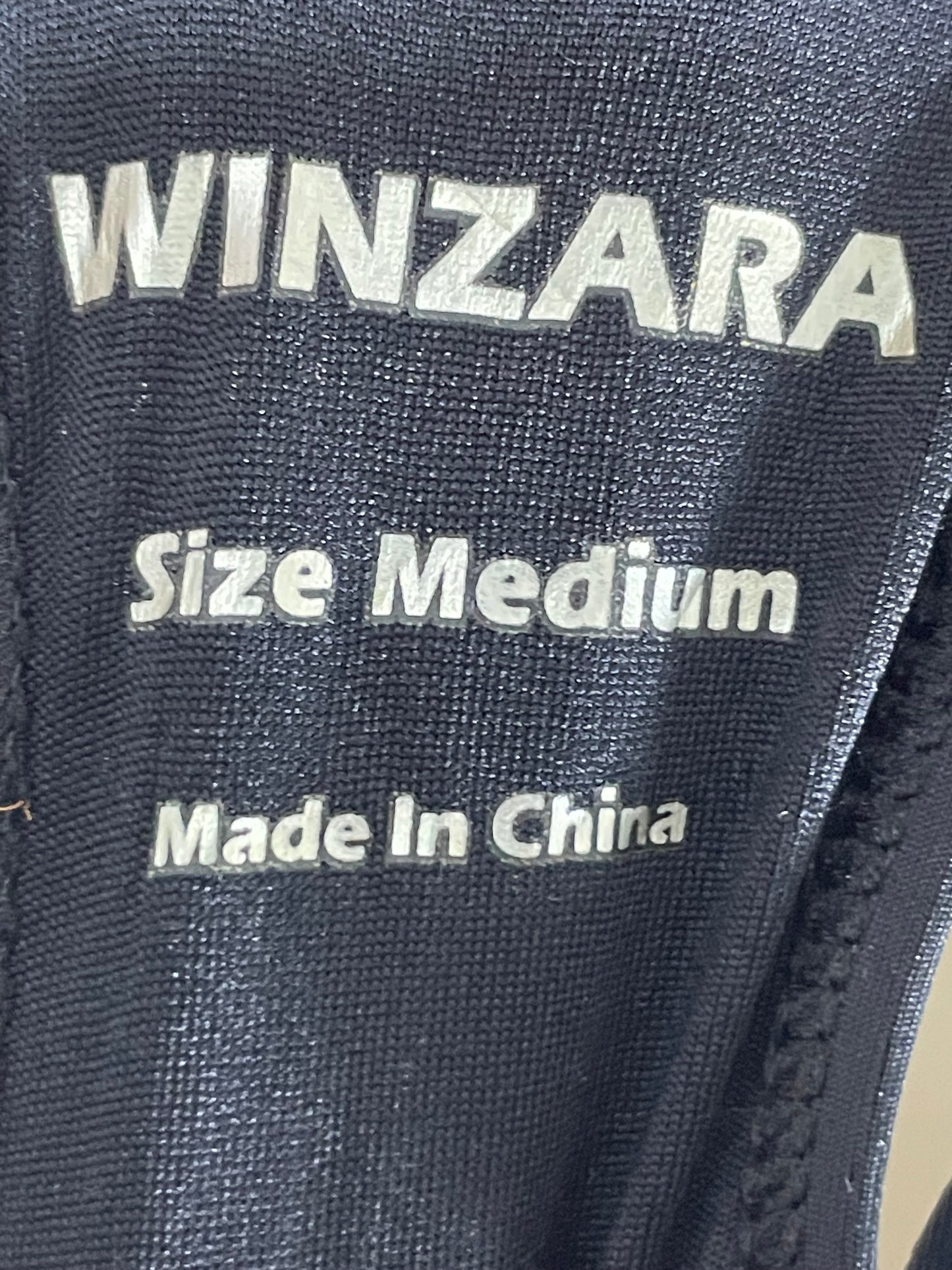 Winzara Front Open Black Sports Gym Bra For Women M