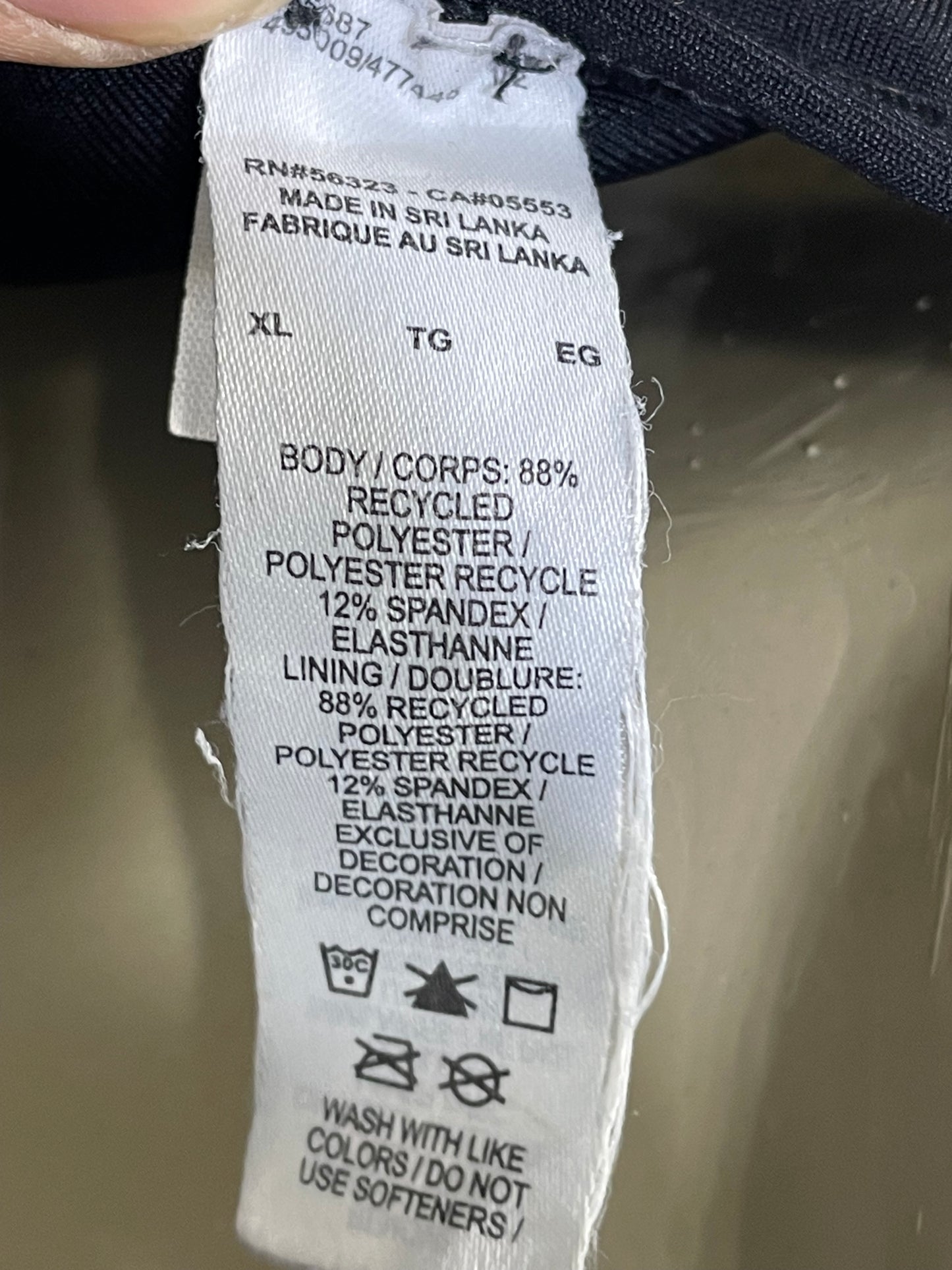 Nike Black Sports Gym Bra For Women XL