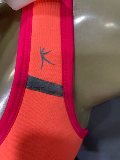 Danskin Orange Sports Gym Bra For Women L