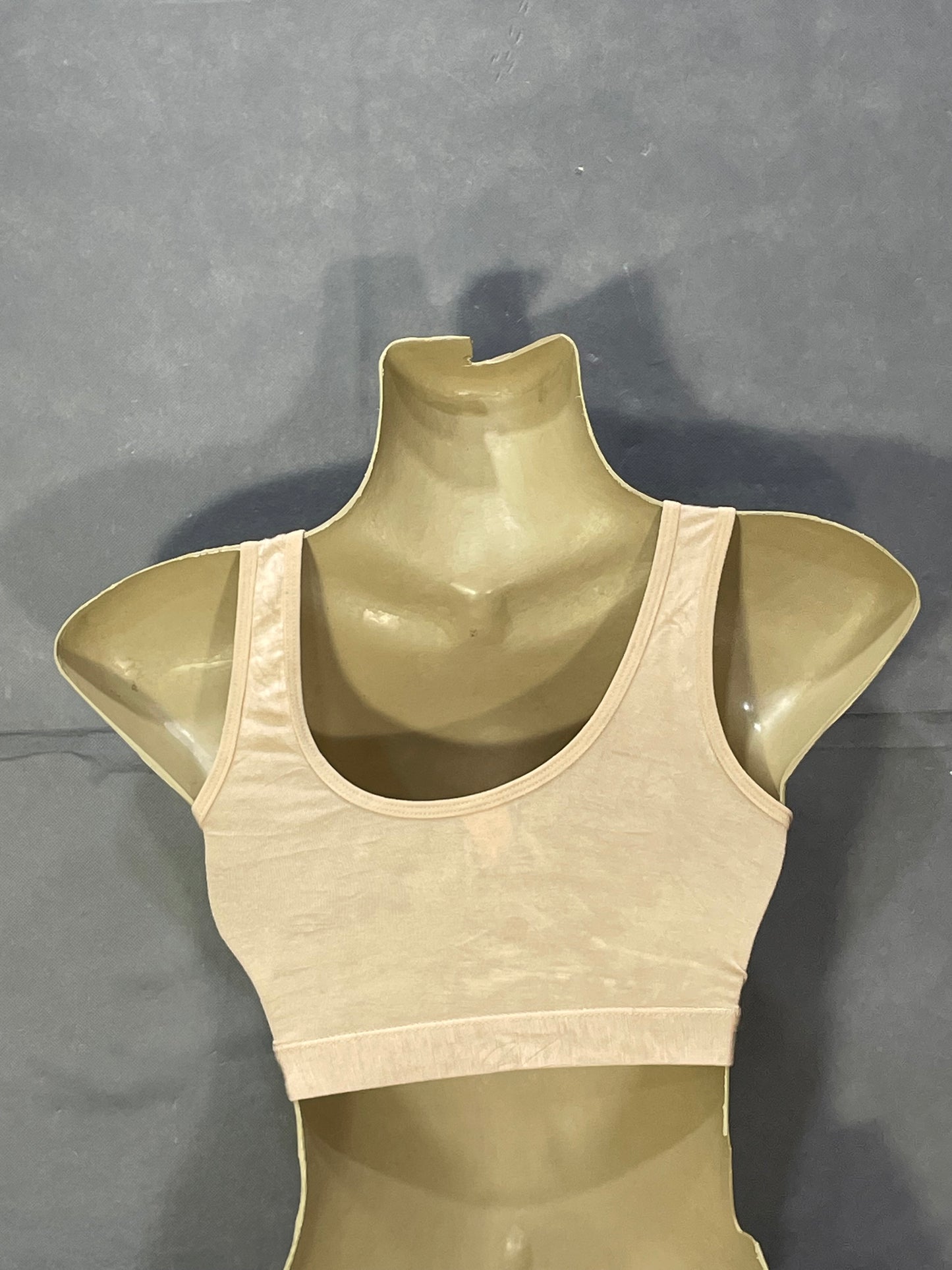 Joyspun Cream Rayon Gym Bra For Women XXL