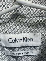 Calvin Klein Gray Cotton Shirt For Men L