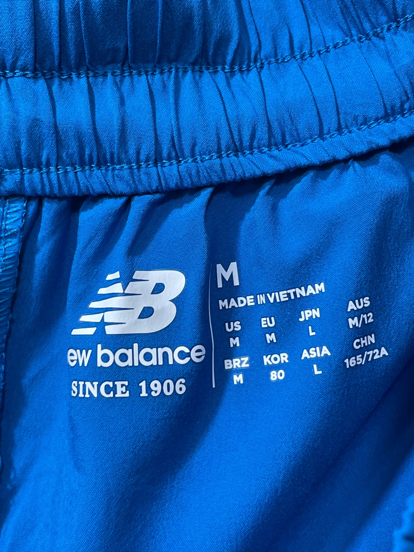 New Balance Blue Polyester Short For Women M