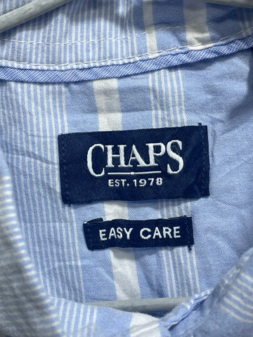 Chaps Blue Cotton Shirt For Men M