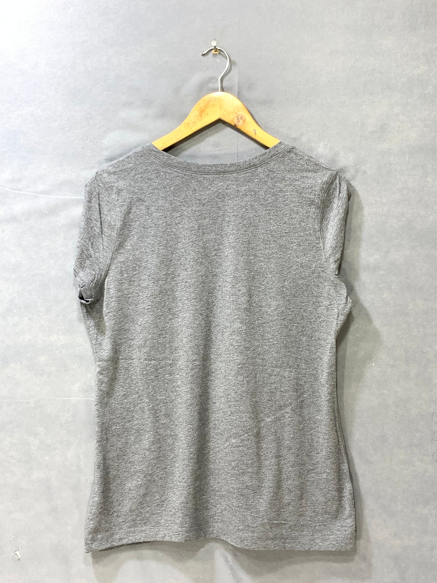 Tek Gear Gray Cotton For Women T Shirt L