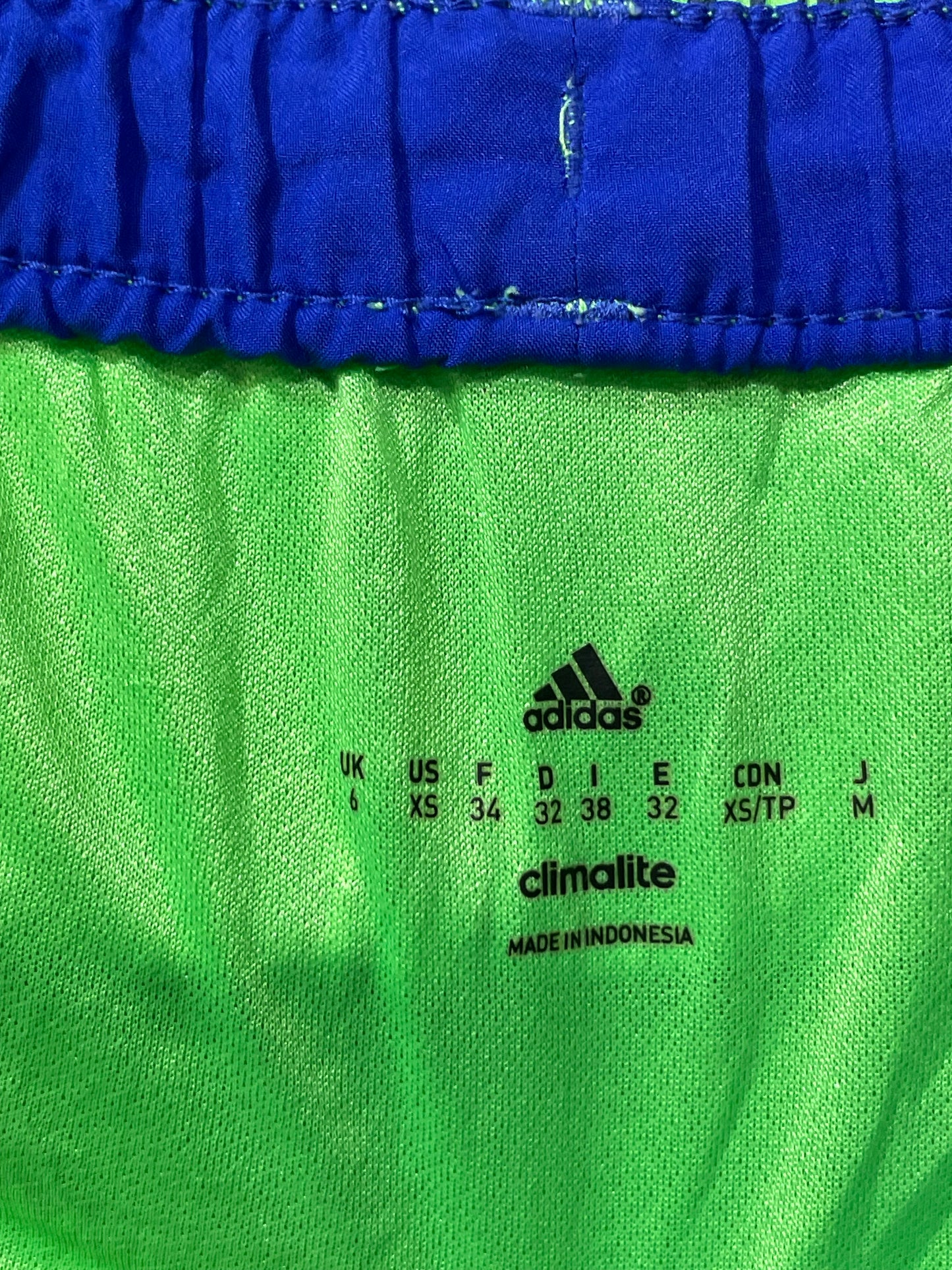 Adidas Green Polyester Short For Women M