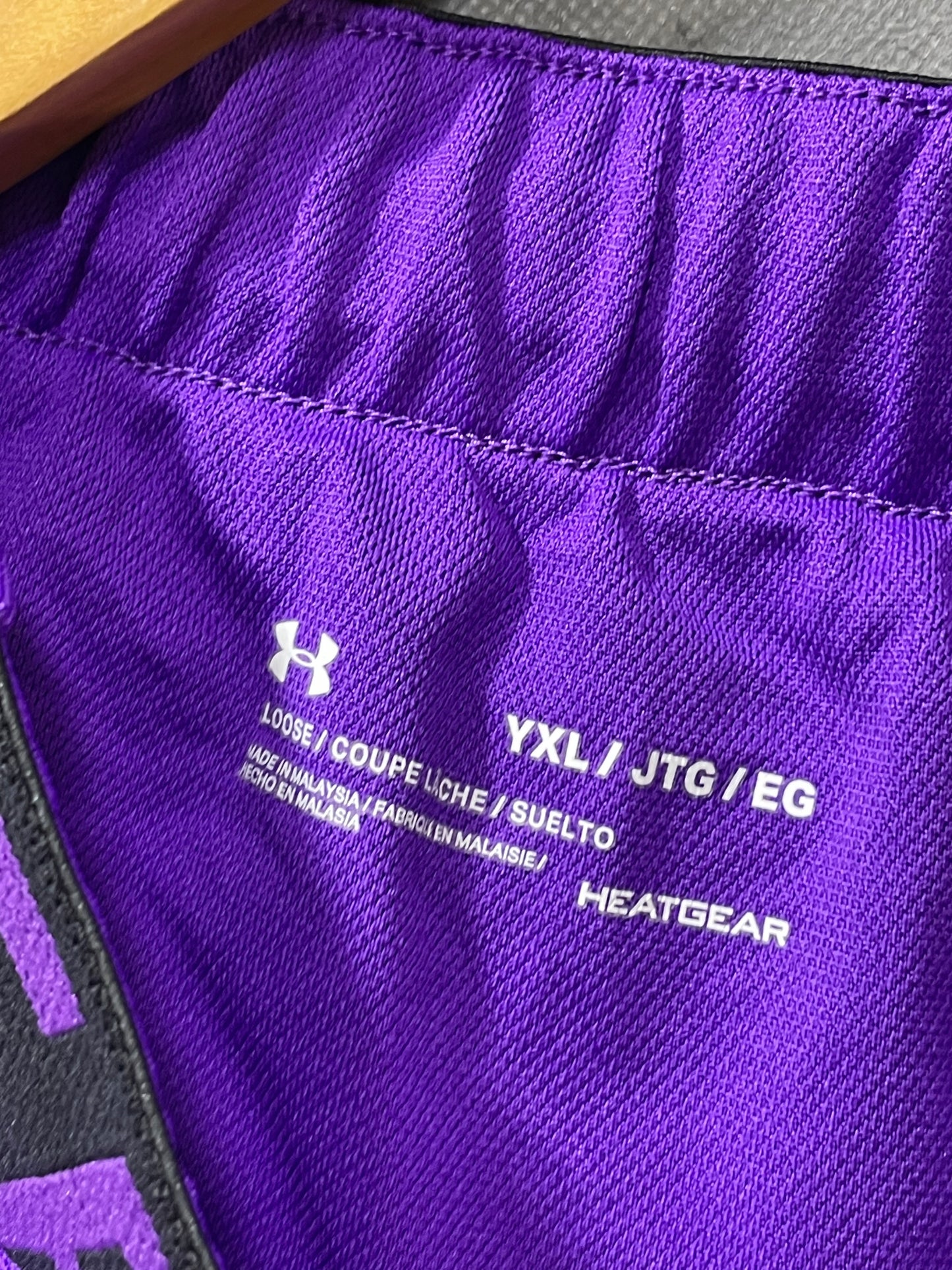 Under Armour Purple Polyester Short For Women XL