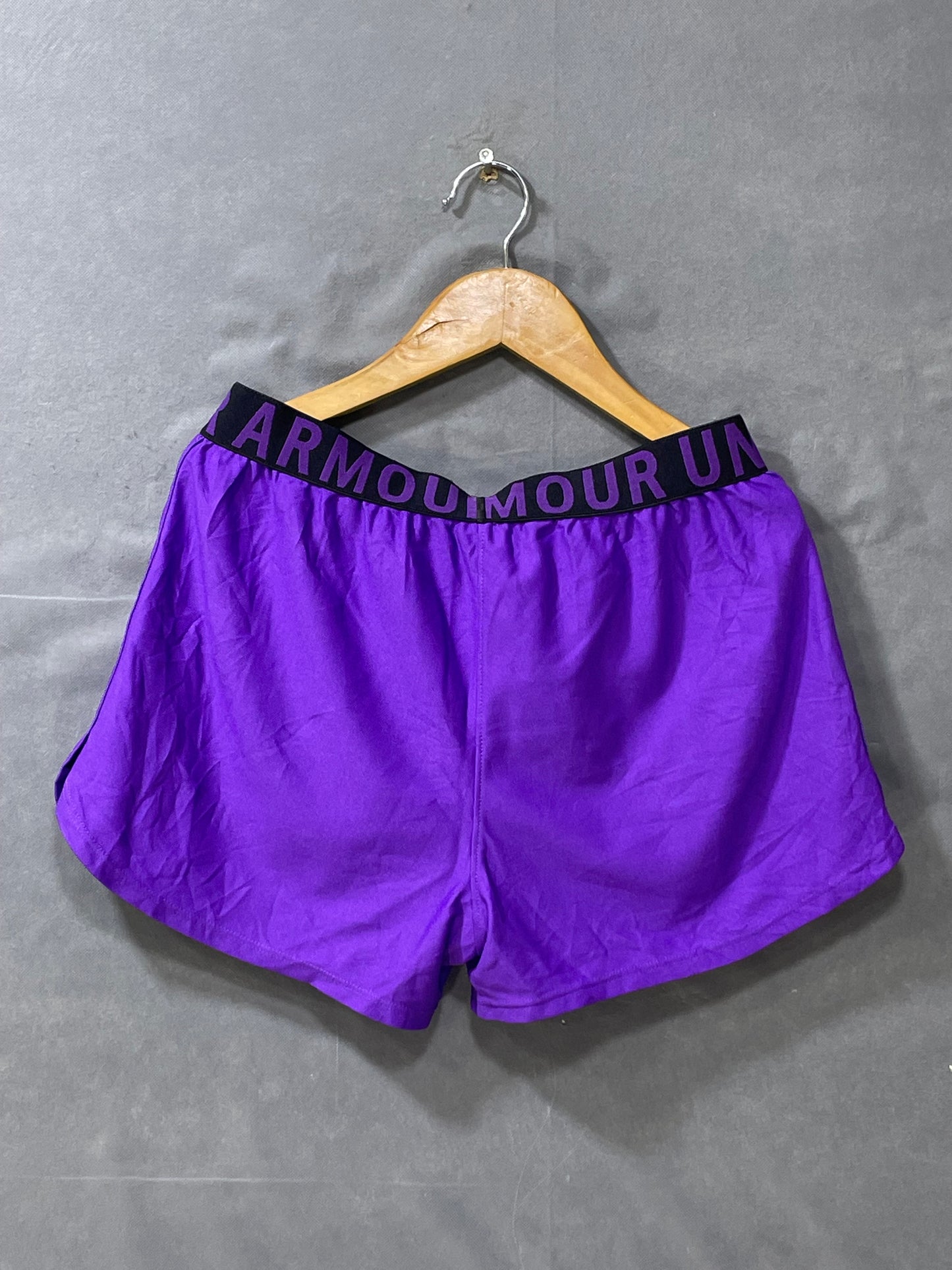 Under Armour Purple Polyester Short For Women XL