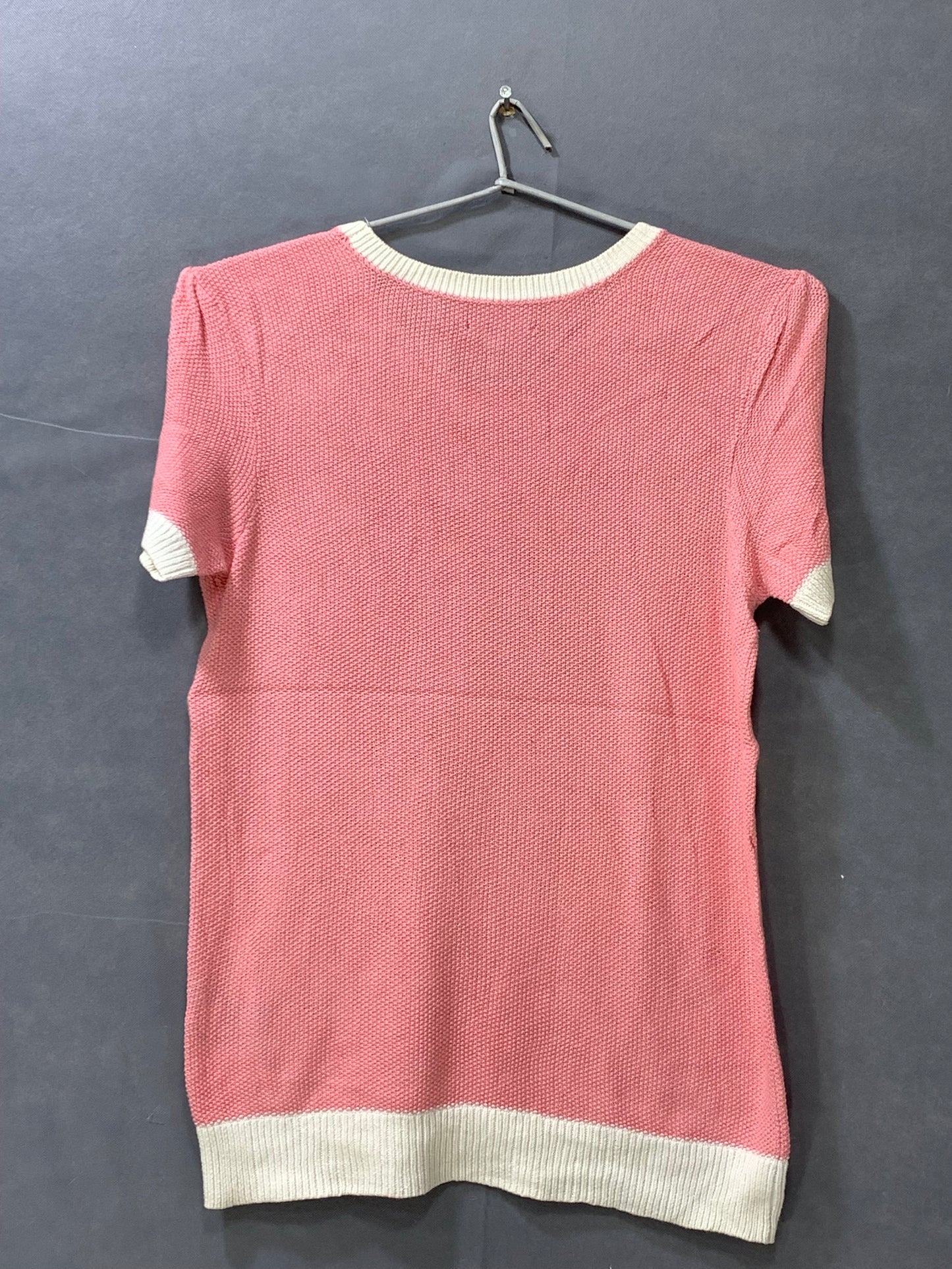 Tommy Hilfiger Pink Cotton For Women T Shirt L