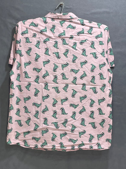 Nickelodeon Pink Cotton Shirt For Men X Large