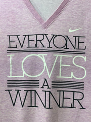 Nike Dri Fit Purple Cotton For Women T Shirt M