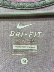 Nike Dri Fit Purple Cotton For Women T Shirt M