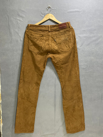 Made & Crafted Brown Corduroy Jeans For Men M