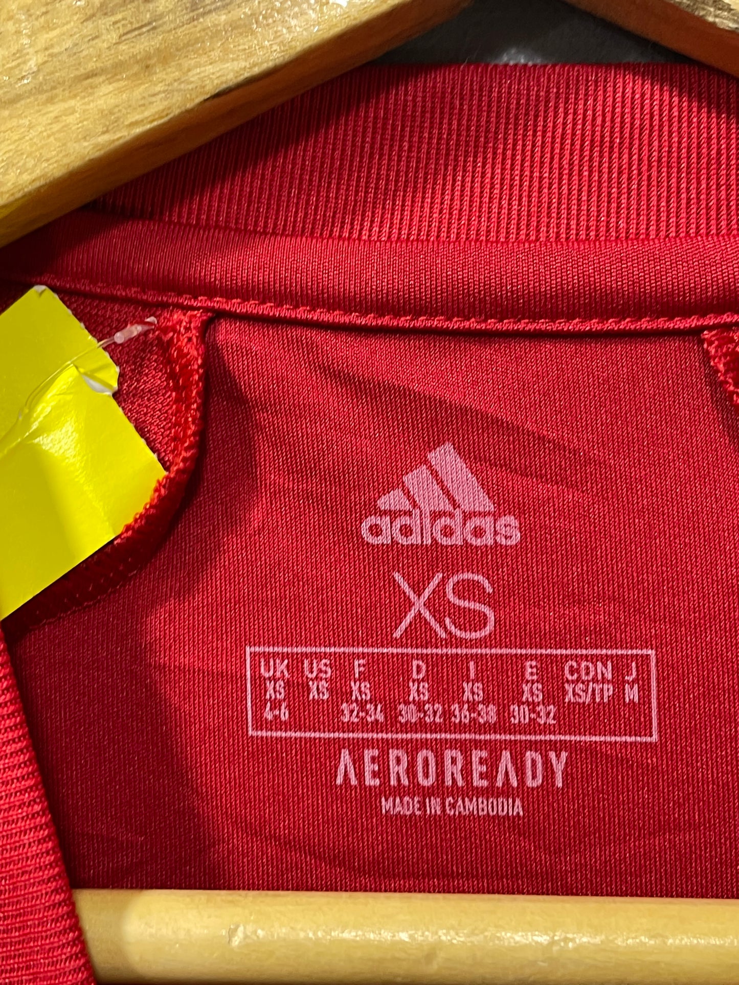 Adidas Red Sport For Women T Shirt X Small