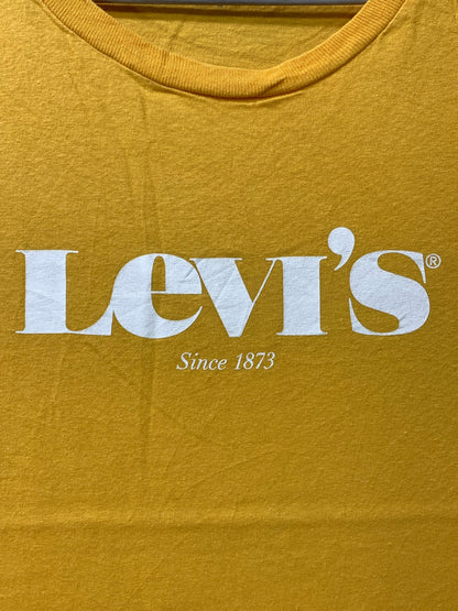Levi's Yellow Cotton For Women T Shirt M