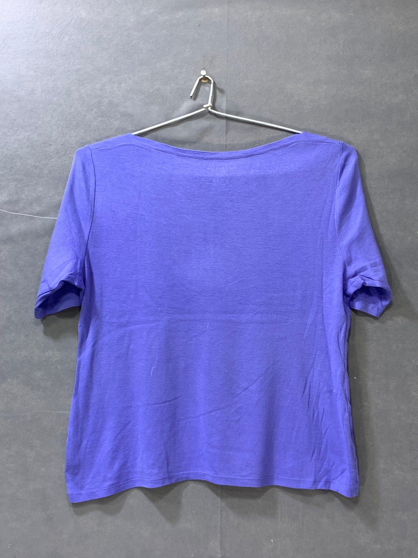 Charter Club Purple Cotton For Women T Shirt L