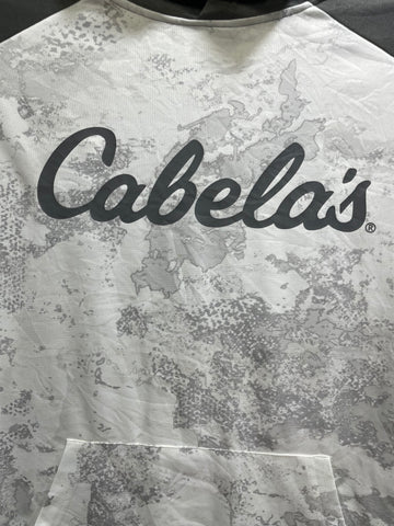 CABELAS White For Polyester Fleece Men Hoodie X Large