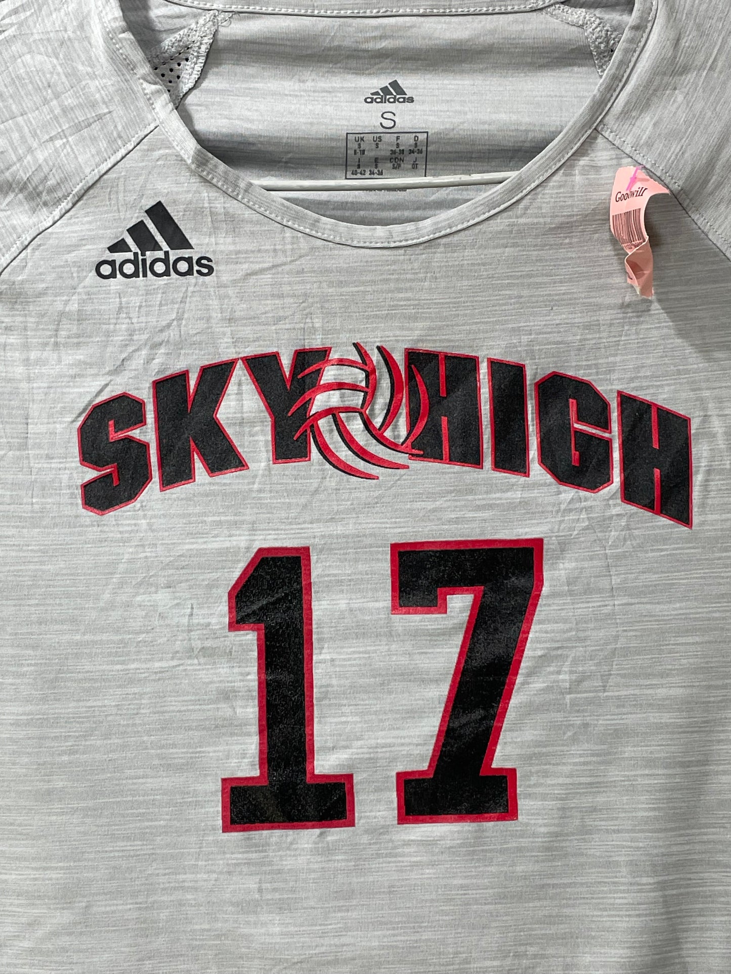 Adidas Gray Sport For Women T Shirt Small