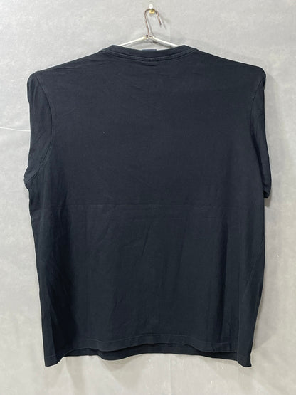 U.S Polo Assn Black Cotton T Shirt For Men Medium