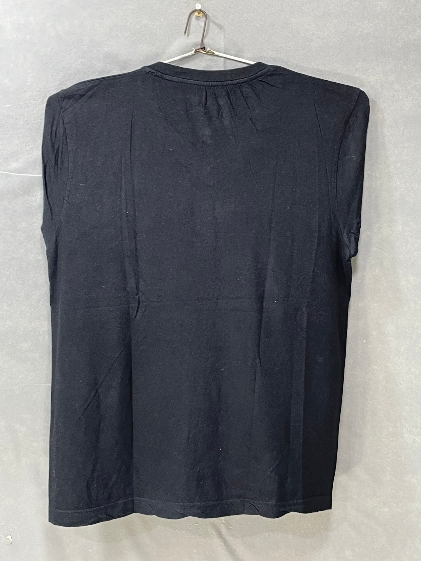 U.S Polo Assn Black Cotton T Shirt For Men Medium