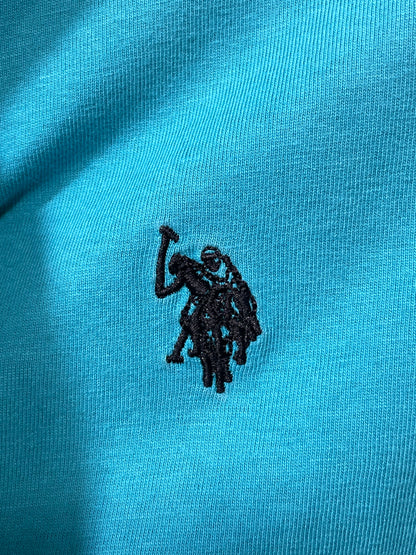 U.S Polo Assn Blue Cotton T Shirt For Men Large