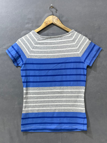 Tommy Hilfiger Blue For Cotton Women T Shirt Small
