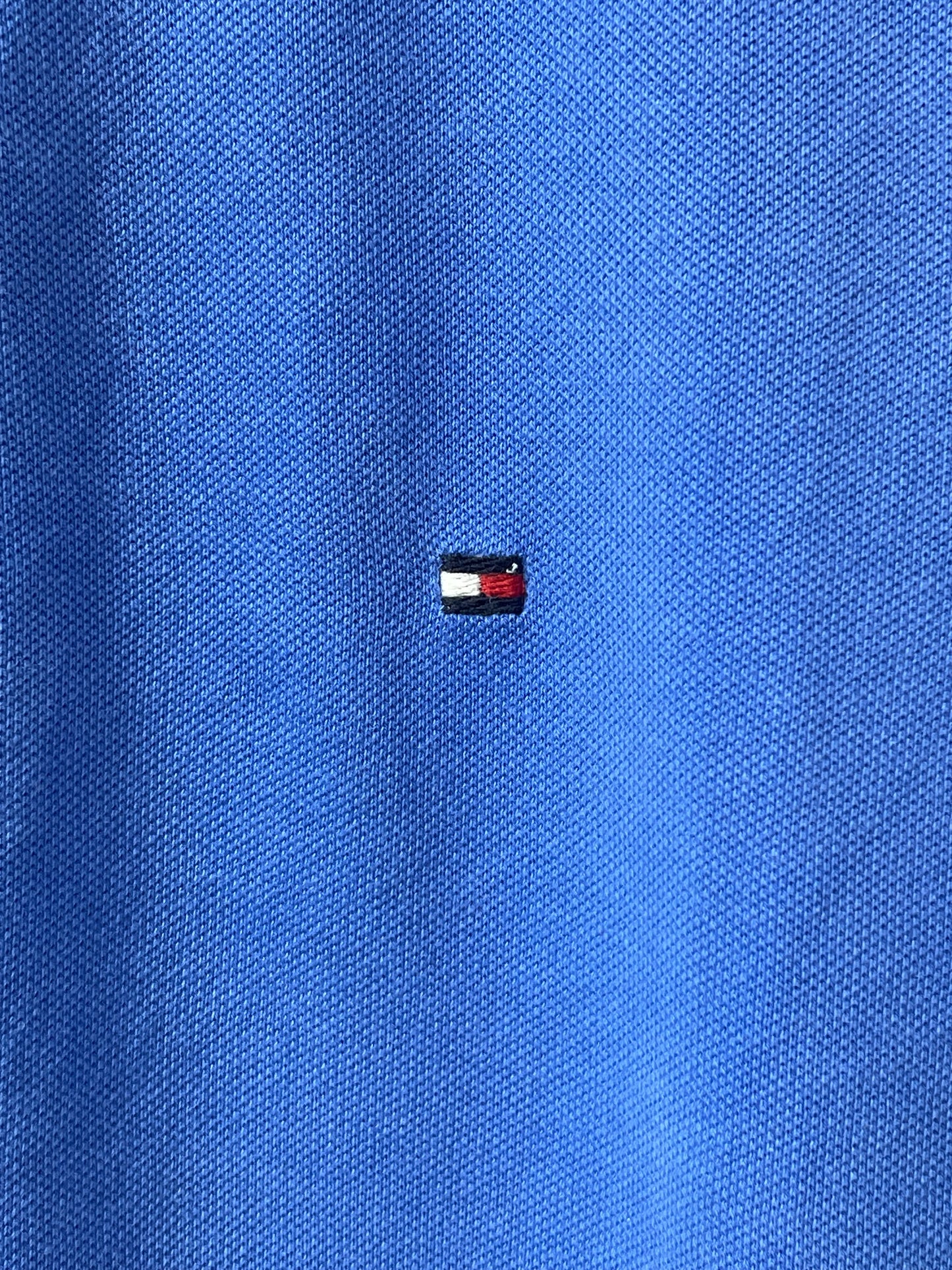 Tommy Hilfiger Blue For Cotton Women Polo Large