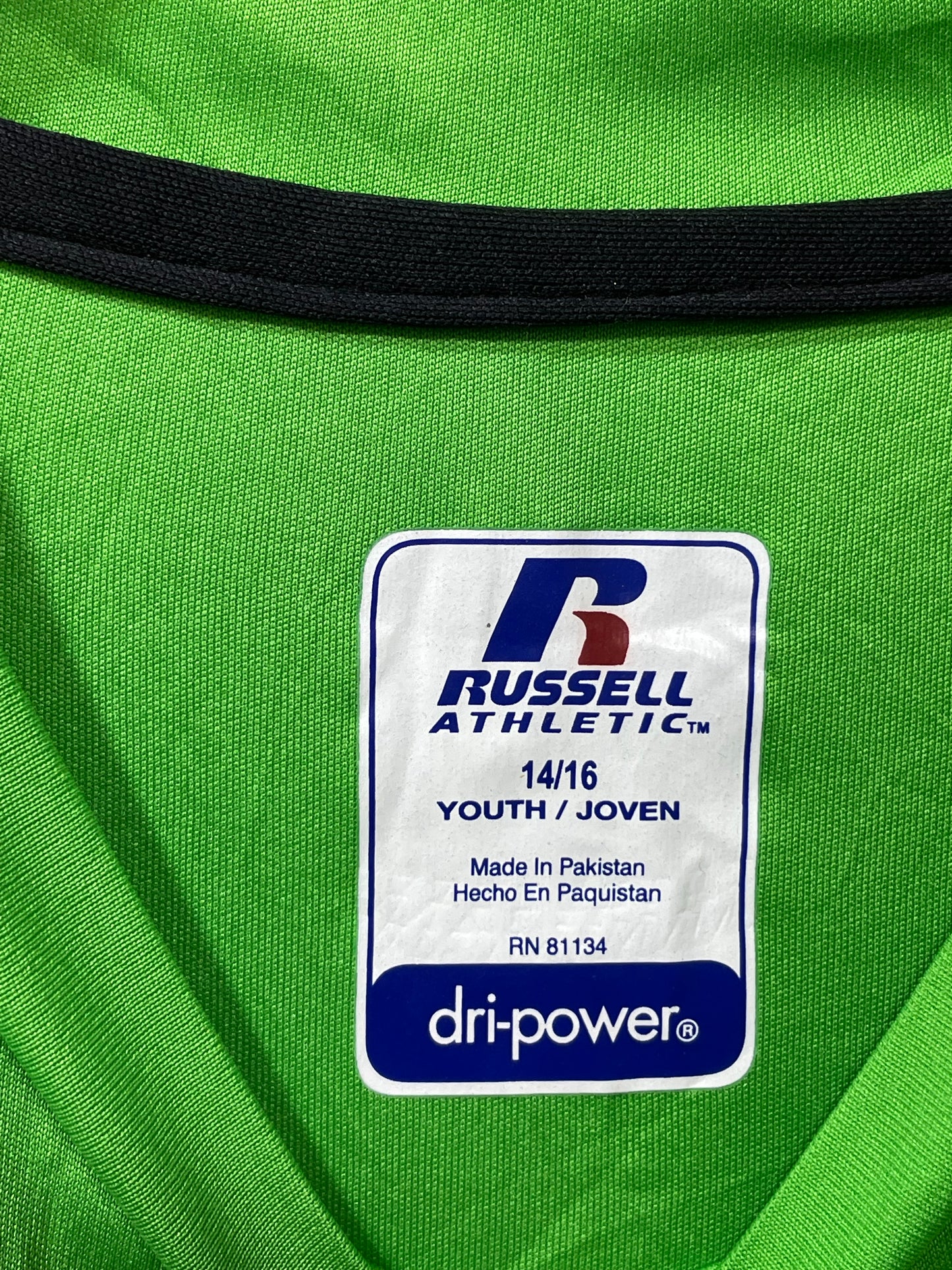 Russell Green Sport For Kids T Shirt 16 Years