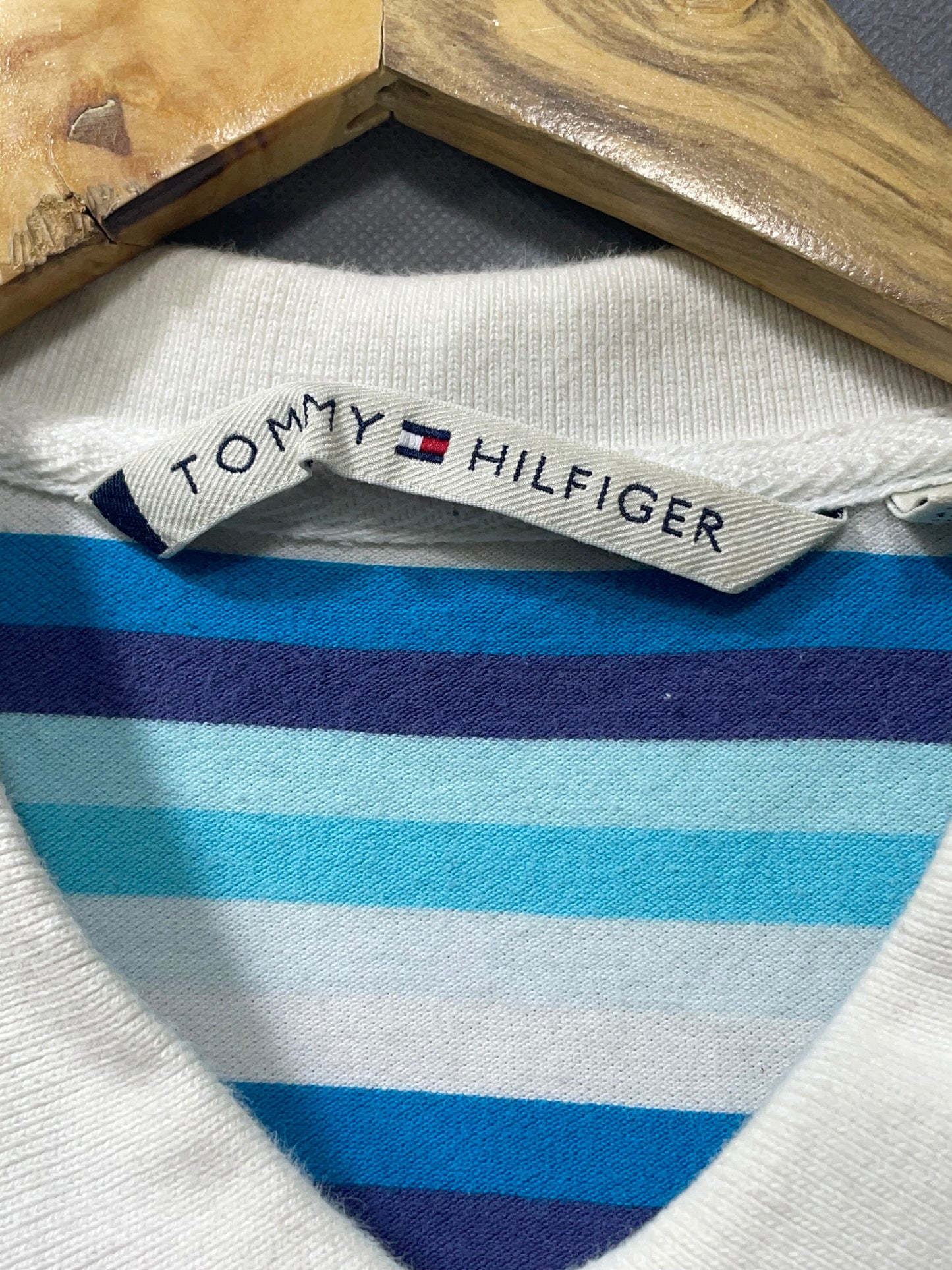 Tommy Hilfiger Blue For Cotton Women Polo X Large