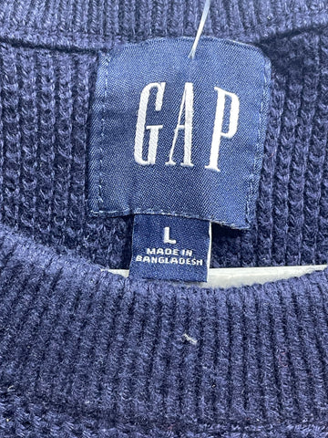 Gap Blue Wool For Winter Men Sweater L