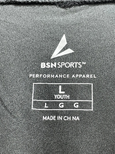 BSN Sports Black Sports T Shirt For Boy 12 Years