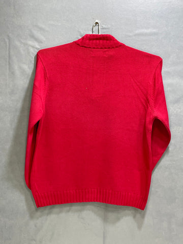 Chaps Red For Wool Winter Men Sweater Large